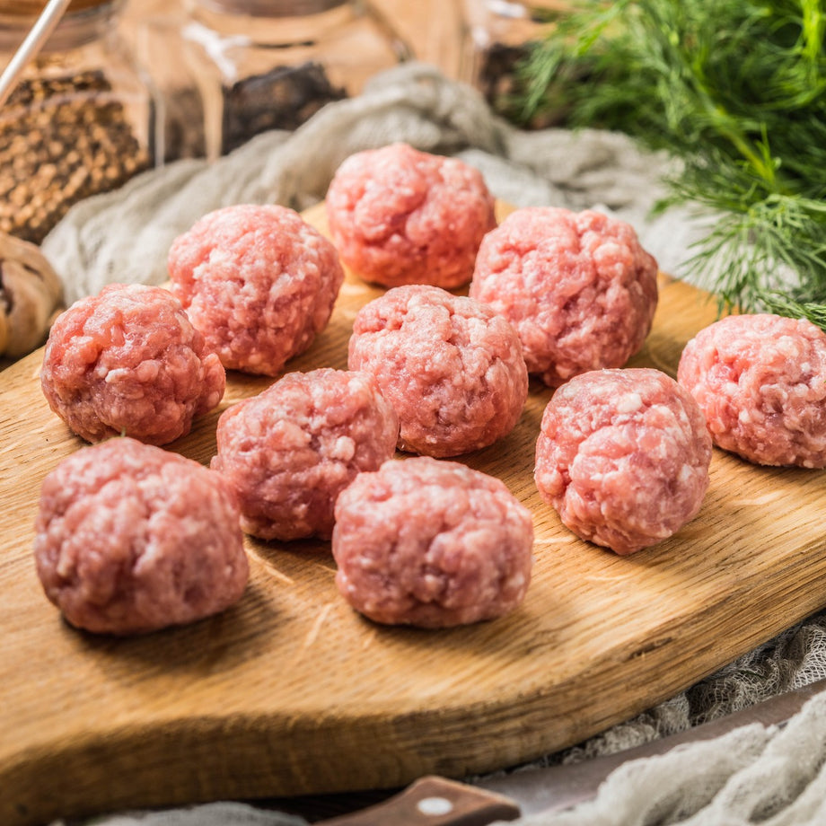 Meat Products Packaged In Butchers Paper High-Res Stock Photo